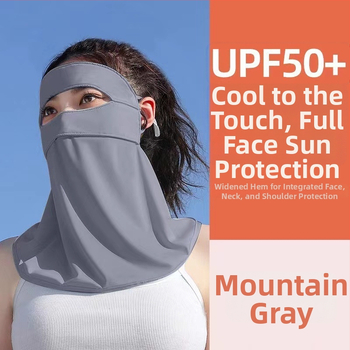 Teljes arcot fedő napsütés elleni maszk - UV védelem, légáteresztő, ultra könnyű, szélálló, rovarbiztos