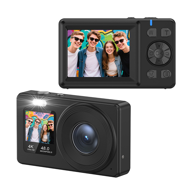 Φοιτητική διπλής οθόνης ψηφιακή κάμερα — 4K/30fps, οπτικό ζουμ 18x, αισθητήρας CMOS, αυτόματη εστίαση