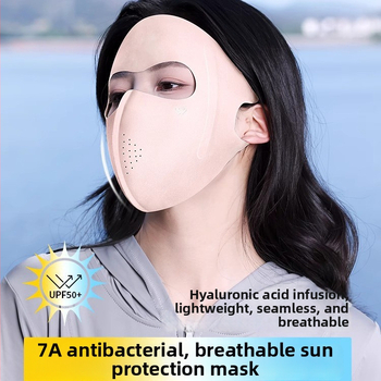 Teljes arcú UV-szűrős maszk – Uniszex, Nylon, Háromszög alak, Sokoldalú stílus, Tavasz, Ősz és Nyár