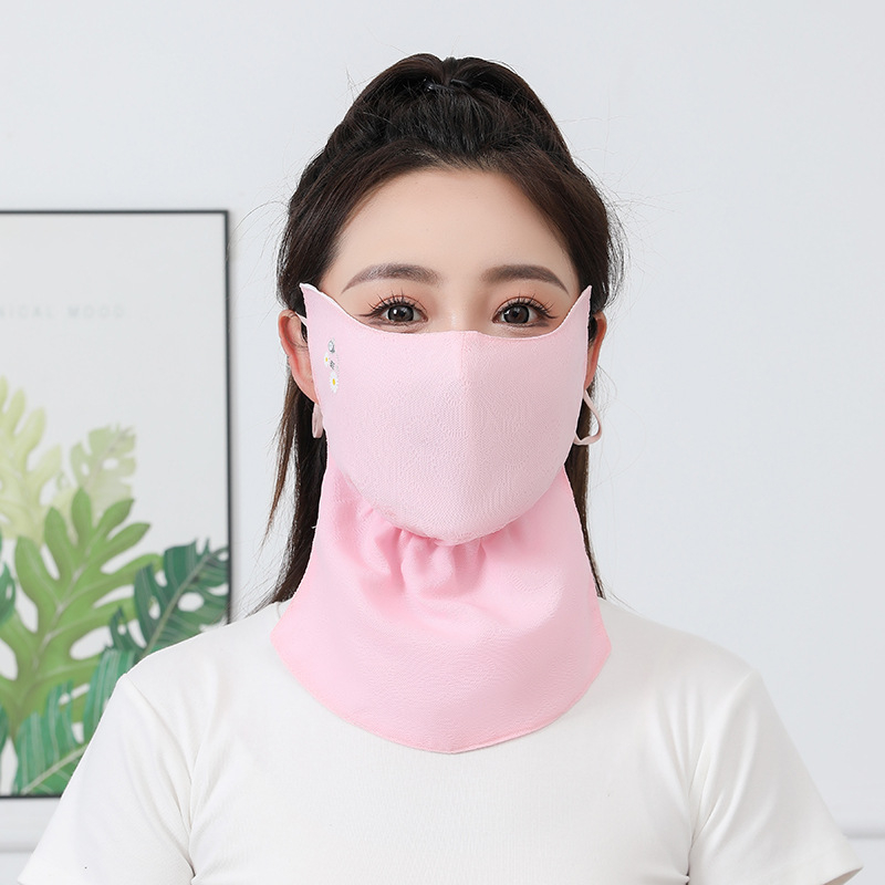 Légáteresztő csipkés arcmaska kültéri kerékpározáshoz UV-védelemmel, árnyékolással, szél- és porálló