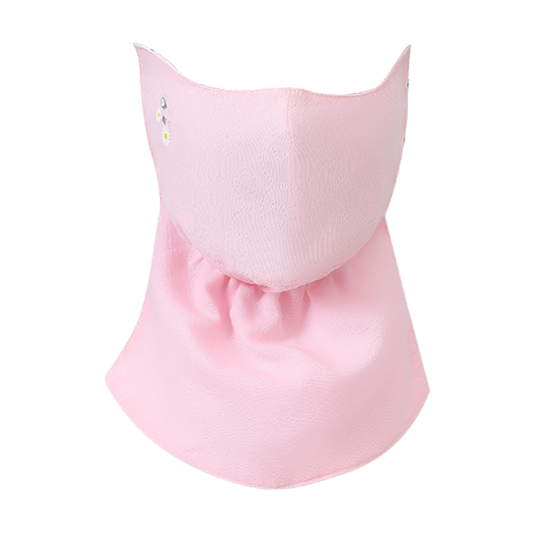 Légáteresztő csipkés arcmaska kültéri kerékpározáshoz UV-védelemmel, árnyékolással, szél- és porálló