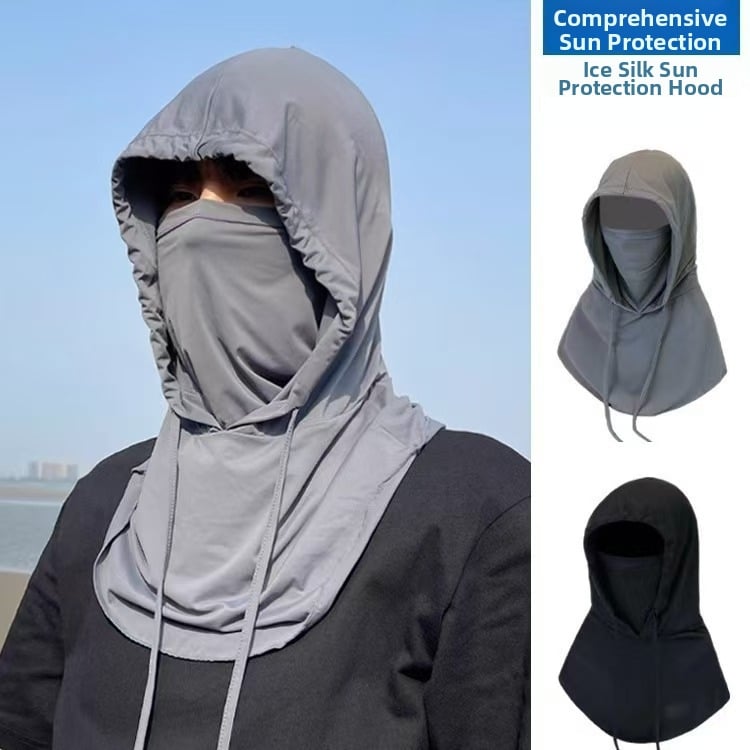 Férfiak 3 az 1-ben kerékpáros kapucni: sapka és arcmaszk teljes arcvédővel, anyag 100% poliészter, poliészter szövet, 2025 tavasz kiadás