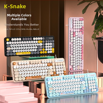 Viper K2 ενσύρματο σετ πληκτρολογίου και ποντικιού - 98 πλήκτρα, αδιάβροχο σχέδιο, καλώδιο 1,5 m, πλαστική κατασκευή