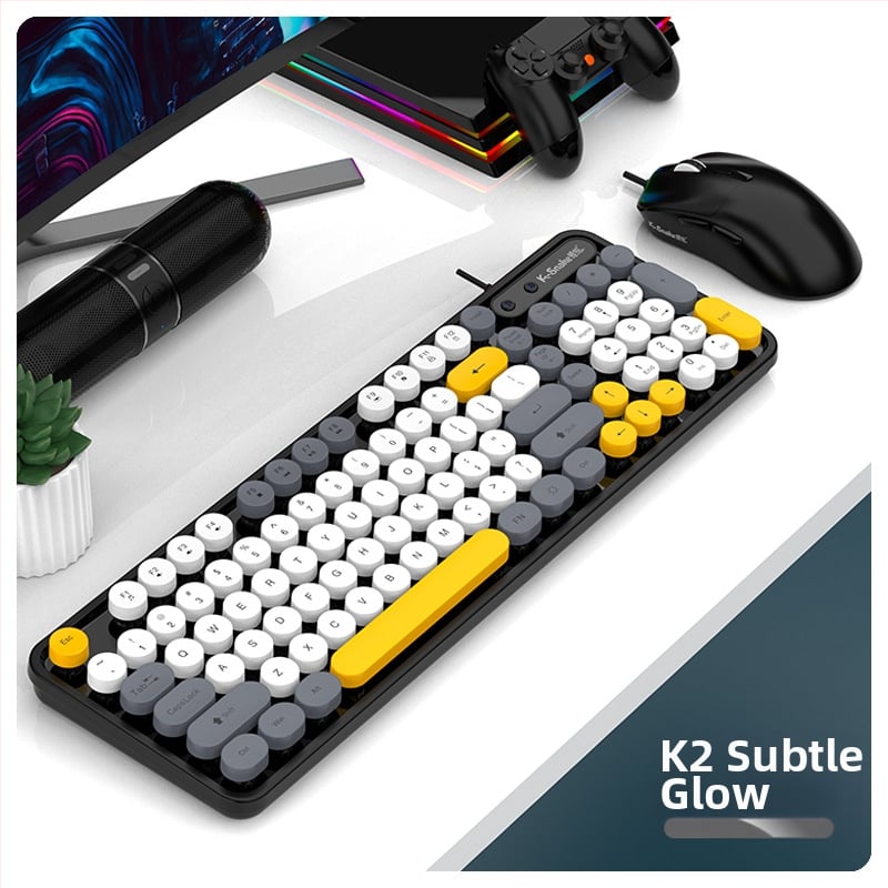 Viper K2 ενσύρματο σετ πληκτρολογίου και ποντικιού - 98 πλήκτρα, αδιάβροχο σχέδιο, καλώδιο 1,5 m, πλαστική κατασκευή