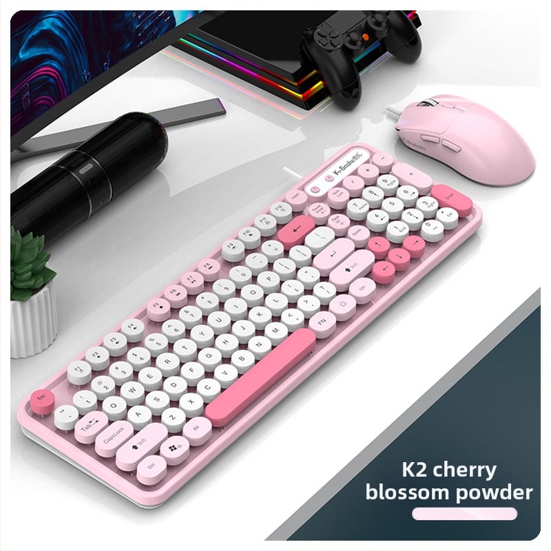 Viper K2 ενσύρματο σετ πληκτρολογίου και ποντικιού - 98 πλήκτρα, αδιάβροχο σχέδιο, καλώδιο 1,5 m, πλαστική κατασκευή