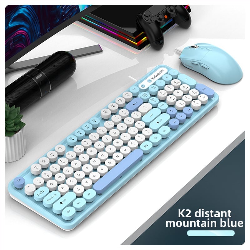 Viper K2 ενσύρματο σετ πληκτρολογίου και ποντικιού - 98 πλήκτρα, αδιάβροχο σχέδιο, καλώδιο 1,5 m, πλαστική κατασκευή