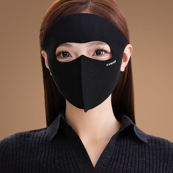 Зимна велокапачка с маска за защита на очите, Derong материал, ветроустойчива, UV50+ защита, ушна лента, унисекс