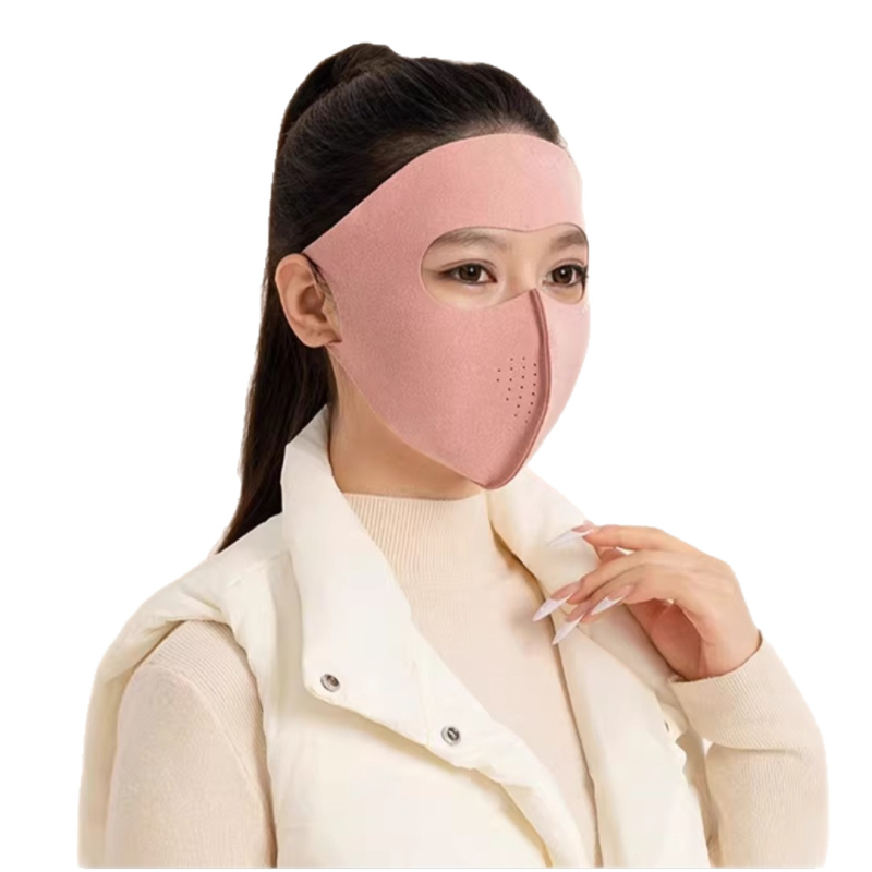 Зимна велокапачка с маска за защита на очите, Derong материал, ветроустойчива, UV50+ защита, ушна лента, унисекс