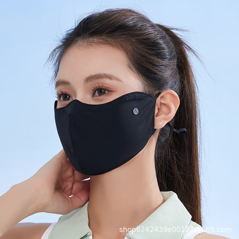 Väljakuljal jalgratta mask päikesekaitseks, tuule ja liiva vastu; nailon; kõrvaklapp; monokroomne muster; unisex; sobiv suveks ja kevadeks