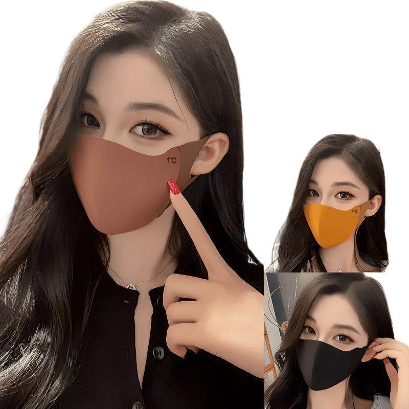 Ενήλικη μάσκα σιλικόνης για τον χειμώνα, αντιανεμική και ανθεκτική στο κρύο, παχύτερη μάσκα ποδηλασίας, πλενόμενη