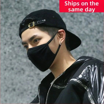 Puuvillane näomask, tolmukaitse, hingav, UV-kaitse, universaalne, kõrvaklippidega disain