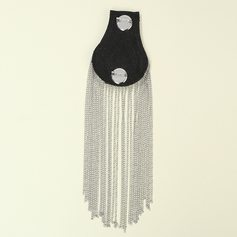 Fém bojtos vállvédők kabát-öltönyökhöz - kézzel készített, vasból, elektroplakált, uniszex, testre szabható