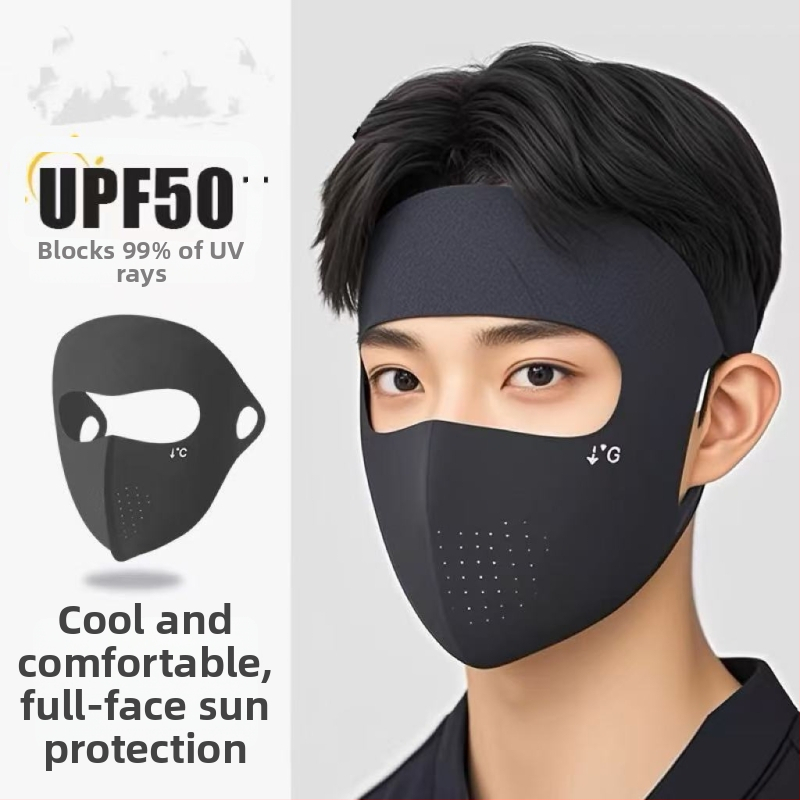 Viso veido apsauginė kaukė nuo UV suaugusiems — silikonas, kvėpuojanti, skirta dviračių sportui ir alpinizmui, pagaminta Taizhou