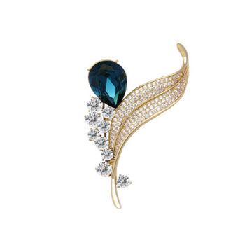 Virág alakú brooch, ötvözet anyag, galvanizálás, Simana márka, női OL stílus