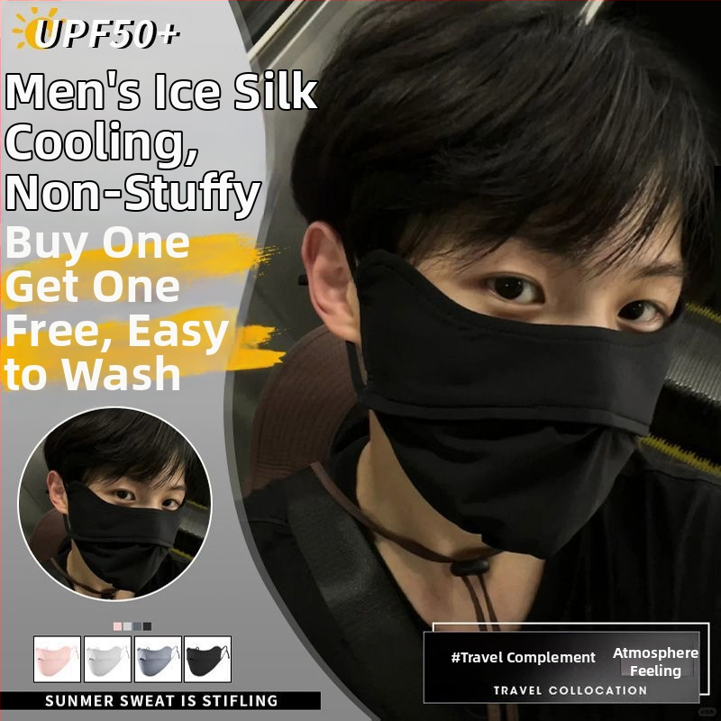 Silikoninė pilno veido kaukė su UV apsauga ir akių apsauga, plonas dizainas, suaugusiems