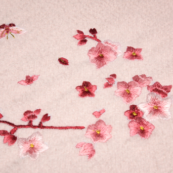 Кашмирен шал/пелерина, 100% кашмир, ръчно бродирано, зимна употреба