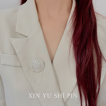 Broșă în stil franțuzesc, pălărie din paie țesută cu găuri, aliaj, electroplacare, vara 2025, stil personalitate