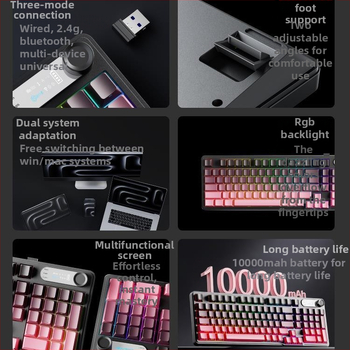 Ασύρματο σετ πληκτρολογίου և ποντικιού Bluetooth — μηχανική αίσθηση πλήκτρων, αθόρυνη λειτουργία, tablet-τύπου πληκτρολόγιο, χωρίς φωτισμό, σύνδεση με μία συσκευή