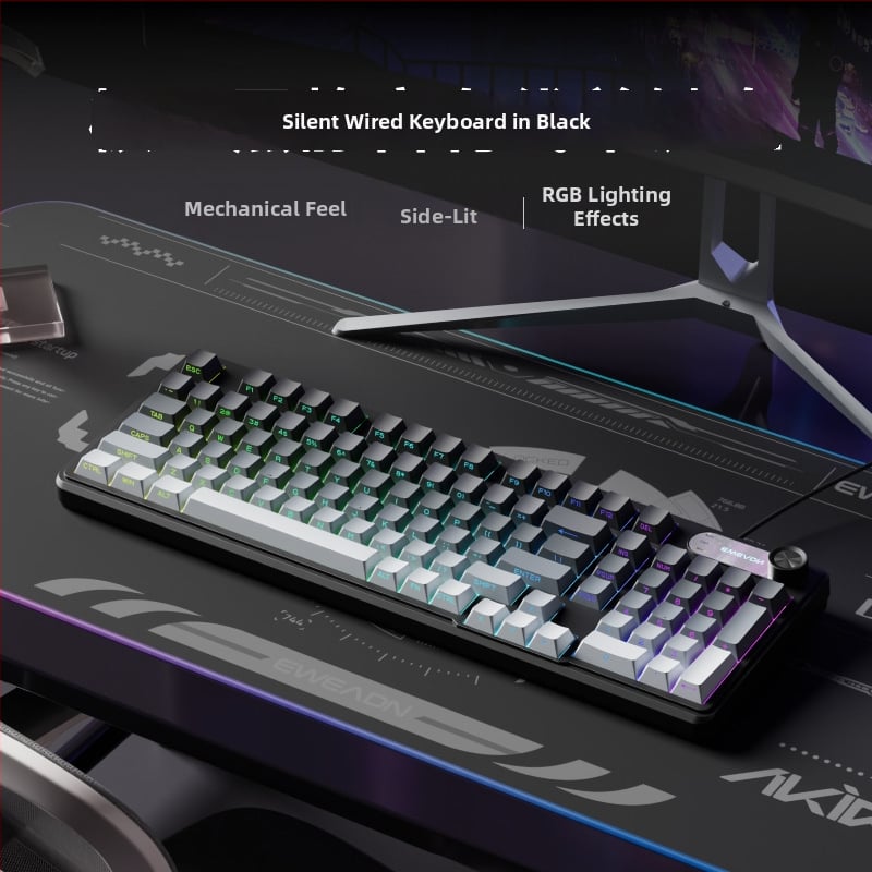 Ασύρματο σετ πληκτρολογίου և ποντικιού Bluetooth — μηχανική αίσθηση πλήκτρων, αθόρυνη λειτουργία, tablet-τύπου πληκτρολόγιο, χωρίς φωτισμό, σύνδεση με μία συσκευή