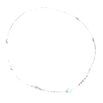 Ogrlica od barok perl iz slatkovodne s oblikom cvijeta, s 925 srebrnim privjeskom, jedinstven oblik perle, ljetna 2024 kolekcija