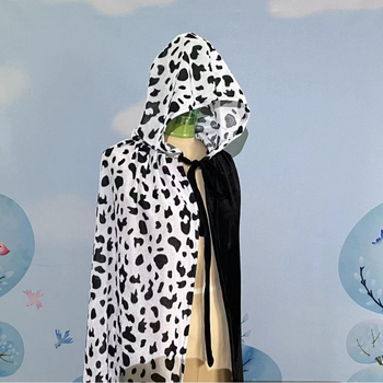Pelerina s uzorkom krave za Noć Vještica i Božić, cosplay, petodnevni kostim za predstavu sa šalom