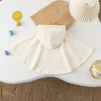 Baba szélálló kapucnis köntös, pamut, sima szövés, termikus sál, koreai/japán stílus