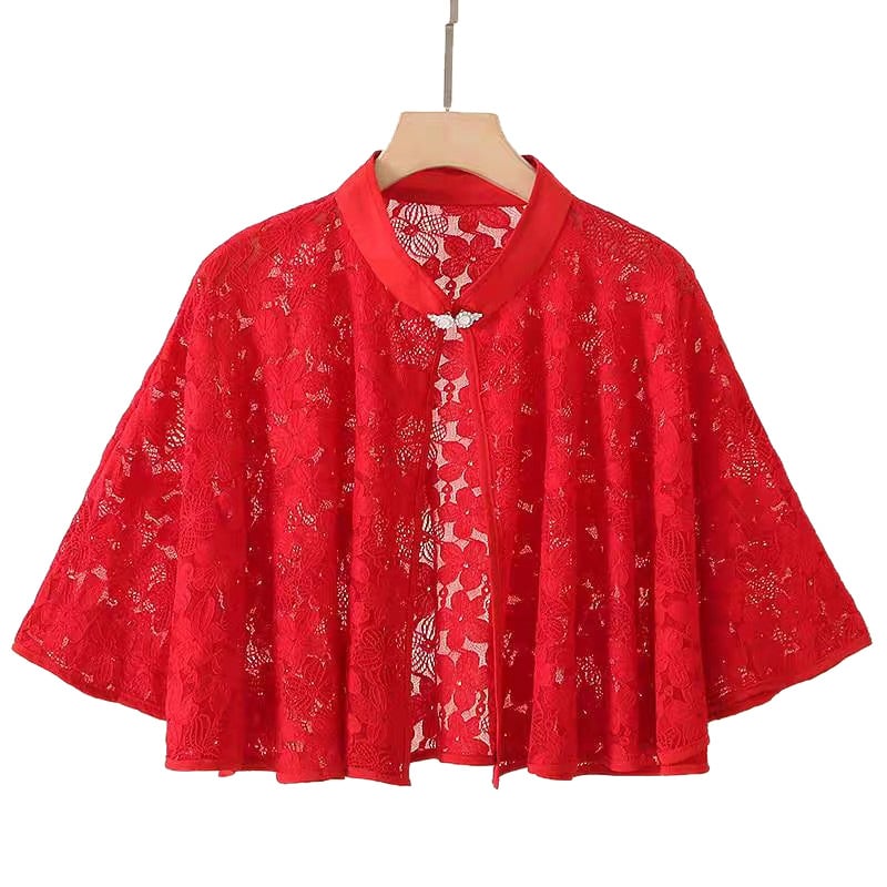 Lagani šal za proljeće-ljeto, poliestersko vlakno, ženski, kompatibilan s haljinom s naramenicama ili cheongsam