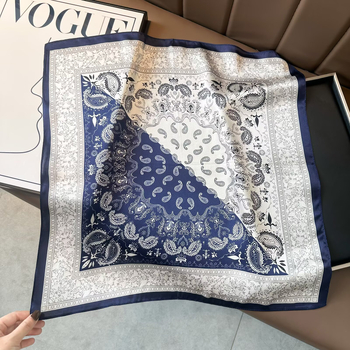 Női selyem négyszögletes sál, szatén szövés, virágos mintázat, 100% selyem, őszi 2025 kiadás, elegáns és sokoldalú.