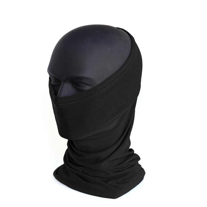 Poa029 Тактическа маска за колоездене на открито, шал за врата, слънцезащита, бързосъхнещ полиестер, унисекс за възрастни
