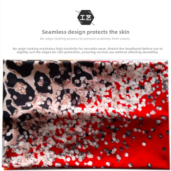 Спортен шал за глава за открито с защита на врата, полиестер, унисекс за възрастни, райета