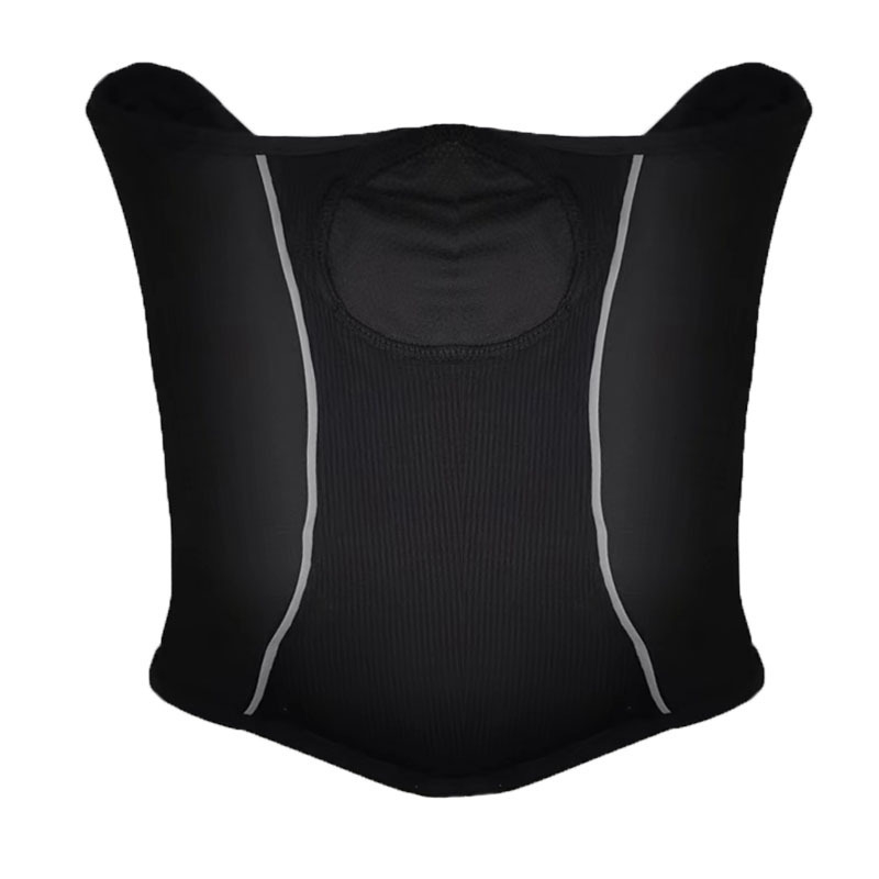 Маска за колоездене с флийс подплата, ветроустойчива, с принт лого, слънцезащита и UV защита, защита на шията