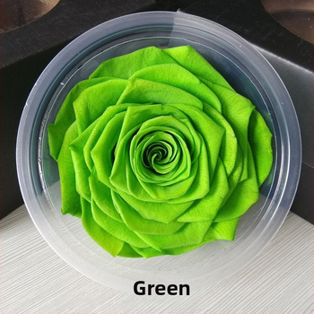 Trandafir din flori veșnice – Li Jin Yongsheng Flower, 1 floare în cutie, Material: flori veșnice; Varietate: Trandafir; Clasă: B