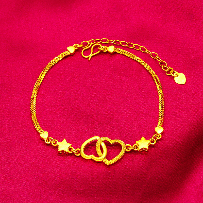 Set nakita: ogrlica i narukvica od mesinga sa spiralnim lancem, elektroplatiranje, privjesak od mesinga, uzorci: srce, kapljica vode, zvončić