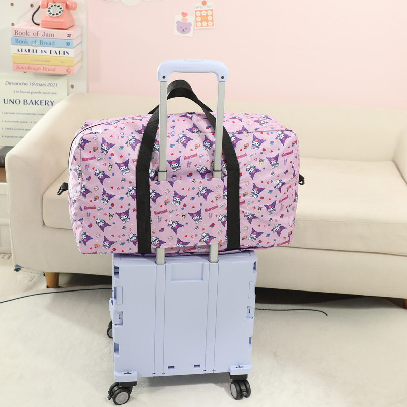 Sklopiva putna torba za odjeću, 36–55 L, Oxford tkanina, vodootporna, organizator odjeće, uzorak anime