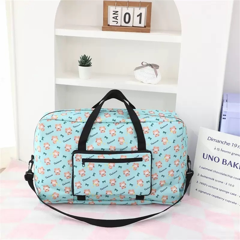 Sklopiva putna torba za odjeću, 36–55 L, Oxford tkanina, vodootporna, organizator odjeće, uzorak anime