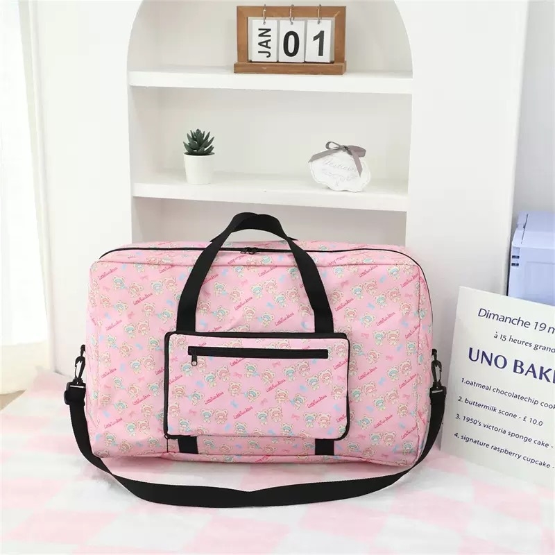 Sklopiva putna torba za odjeću, 36–55 L, Oxford tkanina, vodootporna, organizator odjeće, uzorak anime