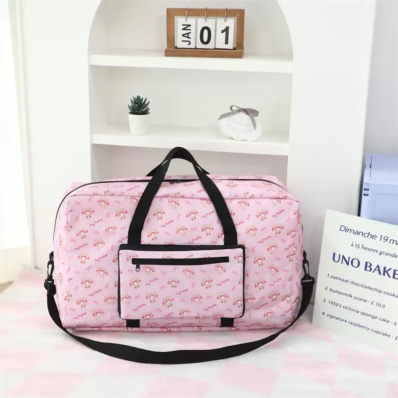 Sklopiva putna torba za odjeću, 36–55 L, Oxford tkanina, vodootporna, organizator odjeće, uzorak anime