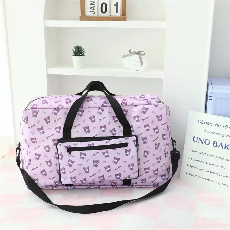 Sklopiva putna torba za odjeću, 36–55 L, Oxford tkanina, vodootporna, organizator odjeće, uzorak anime