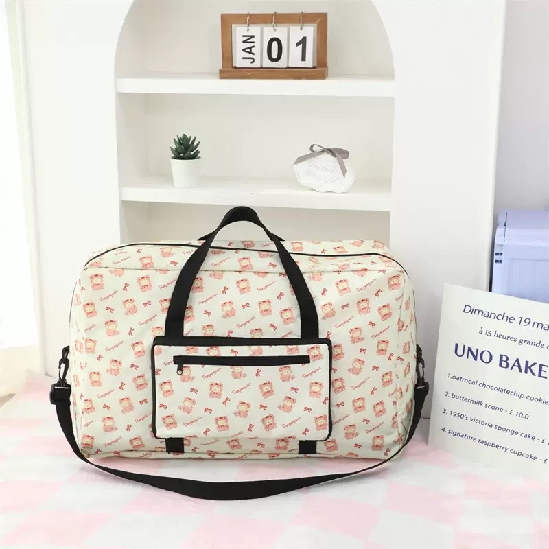 Sklopiva putna torba za odjeću, 36–55 L, Oxford tkanina, vodootporna, organizator odjeće, uzorak anime