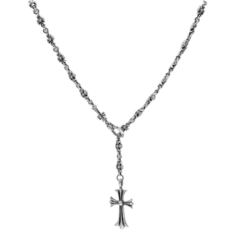 Colier geometric din aliaj, lanț încrucișat, placare electrolitică, pandantiv din aliaj