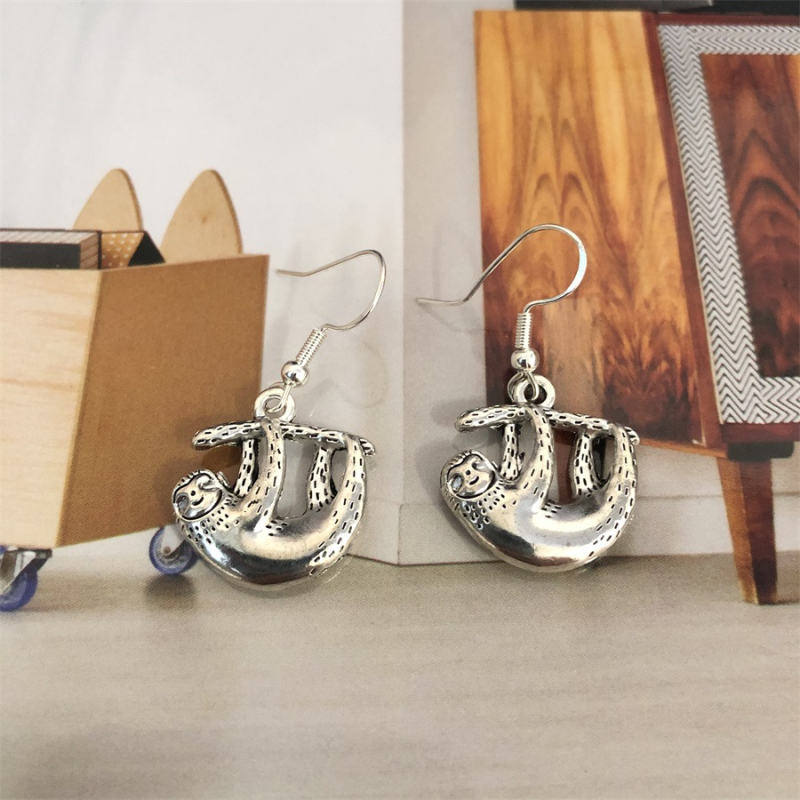 Set cercei și colier din oțel titan, lanț Cuban, stil geometric, design cu un singur strat