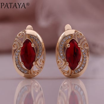 Set prstena i naušnica od bakra, s dijamantnim ugradnjama, ovalni dizajn, ženski stil