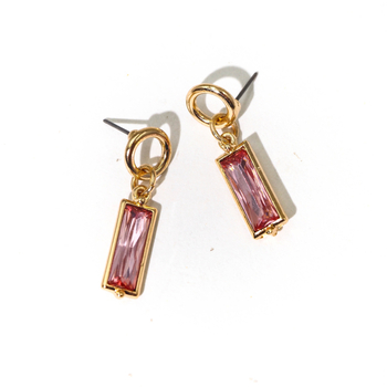 Set de bijuterii: cercei și colier; aliaj de zinc; electroplacare; lanț în formă de O; pandantive geometrice