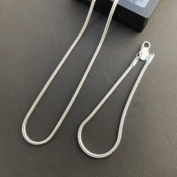 Set ogrlice i narukvice s lancem od hadje kosti, širina 3 mm, motivi insekata, elektroplatirano završno