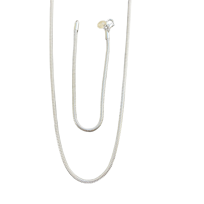 Set ogrlice i narukvice s lancem od hadje kosti, širina 3 mm, motivi insekata, elektroplatirano završno