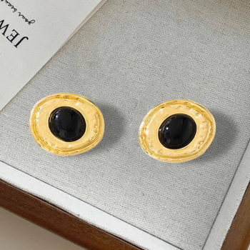 Set de bijuterii din aliaj: coliere și cercei cu lanț cubanez, pandantive din aliaj, stil literar retro, primăvara 2025