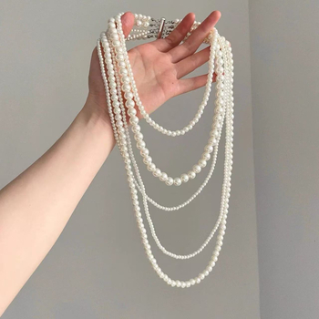 Colier geometric din aliaj de zinc, lungime 51–60 cm, placare electroplată, stil lux lejer