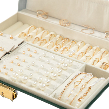 Set de bijuterii (cercei + colier + accesorii pentru mână) - minimalist, simplu și elegant - perlă artificială, pandantiv din oțel inoxidabil, lanț cu valuri, electroplacare, primăvara 2024