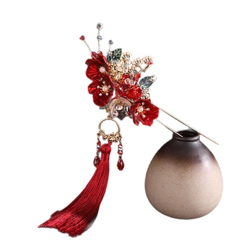 Set dodataka za kosu za vjenčanje – spona za kosu od legure s cvjetnim gravom, oblik tiare, uključuje naušnice