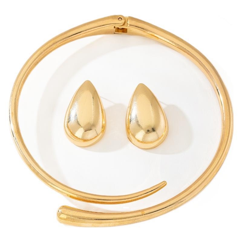 Punk geometrijski ogrlica-choker, lanac od cinkove zliatine, privjesak od legure, ljeto 2024 izdanje